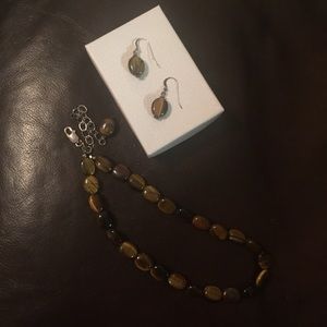 Necklace with matching earrings